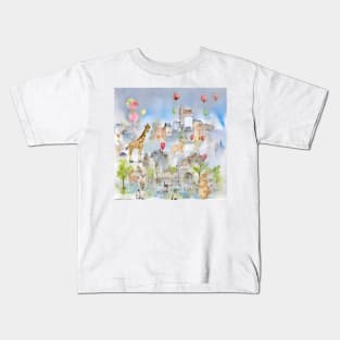 Air balloon watchers Kids T-Shirt